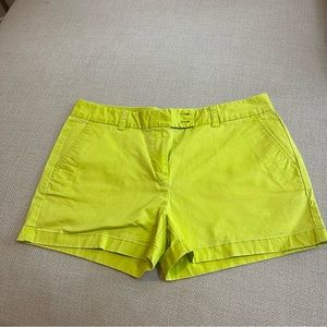 Vineyard Vines Women’s Shorts Chartreuse Green Size 12 3” inseam